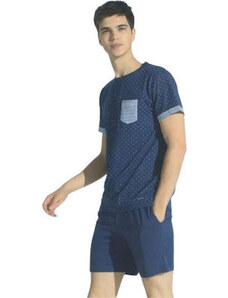 Pánské pyžamo FC2039PB modrá - Noidinotte