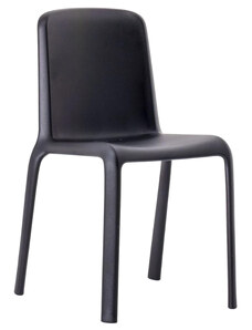 Pedrali Černá plastová jídelní židle Snow 300