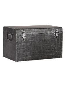 LABEL51 Černý kovový úložný box Vint XL