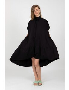 MI Univerzální úpletová oversize šaty černé