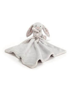 MUCHLÁČEK JELLYCAT S KRÁLÍČKEM A KYTIČKAMI, SILVER