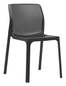 Nardi Antracitově šedá plastová jídelní židle Bit