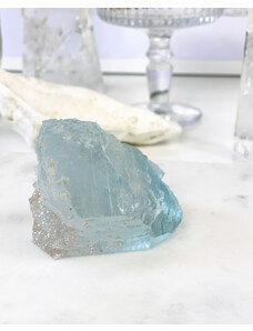 Gaia Crystal Luxusní modrý Topaz krystal Brazílie 240g