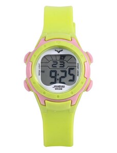 Dětské digitální hodinky JNEW žlutorůžové 9688-6