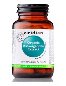 VIRIDIAN Ashwagandha Extract Organic 60 kapslí