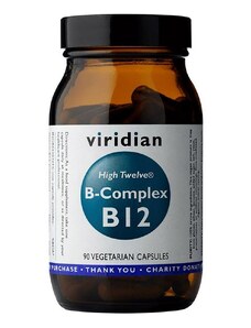 VIRIDIAN B Complex B12 High Twelwe 90 kapslí