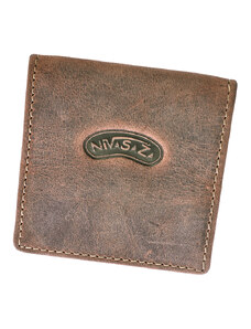 Kožená peněženka na mince Nivasaža N171-HNT-BR hnědá