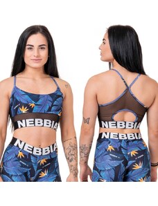 NEBBIA - Earth Powered sportovní podprsenka 565 (ocean blue)