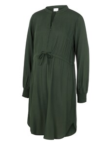 MAMALICIOUS Košilové šaty 'Zion Lia' tmavě zelená