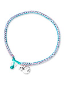 4Ocean Vaquita Porpoise Turquoise, Pink & Periwinkle - pletený