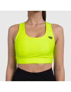 Dámská sportovní podprsenka - Iron Aesthetics, NEON YELLOW