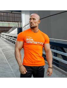 Pánské fitness tričko Iron Aesthetics Be Stronger, oranžové
