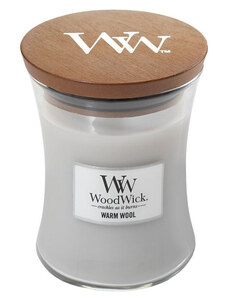 Malá vonná svíčka Woodwick, Warm Wool