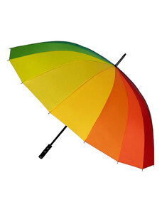 Ráj Deštníků Golfový větruodolný deštník Duha Rainbow MAXI