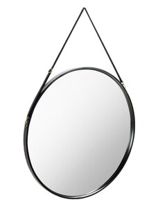 Černé lakované závěsné zrcadlo Kave Home Reintree 80 cm