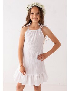 Lily Grey Mušelínové šaty bílá