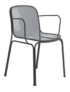 Černá kovová zahradní židle COLOS VILLA 2