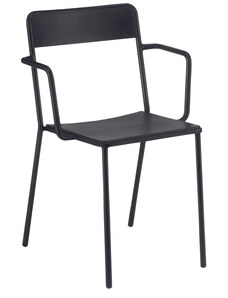 Černá kovová zahradní židle COLOS C 1.2/1
