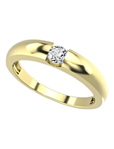 SOLUNA Elegantní zlatý prsten se zirkonem LURICA žluté zlato