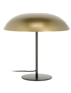 Zlatá kovová stolní lampa Kave Home Carlisa