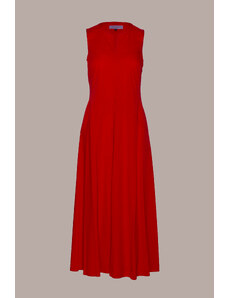 Červené bavlněné šaty Piero Moretti