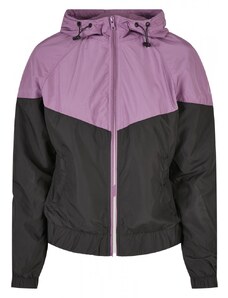 Dámská jarní/podzimní bunda Urban Classics Ladies Arrow Windbreaker - fialová,černá