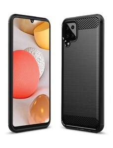 IZMAEL.eu Pouzdro Carbon Bush TPU pre Samsung Galaxy A12/Galaxy M12 pro Samsung Galaxy A12 černá