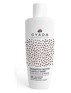 Gyada Cosmetics Suchý šampón v prášku pro hnědé a tmavé vlasy | Extrakt z ořechových slupek 50 ml