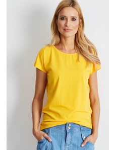 BASIC FEEL GOOD_SK Žluté dámské tričko