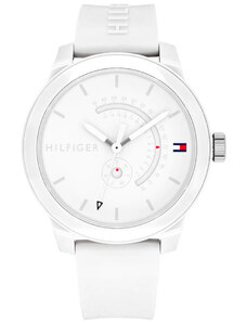 Bílé, plastové pánské hodinky Tommy Hilfiger - GLAMI.cz