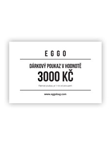 Eggo dárkový poukaz 3000 Kč