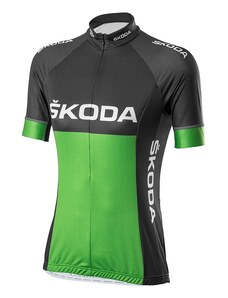 Škoda dámský cyklistický dres černo-zelený M originál