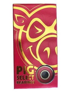 SK8 LOŽISKA PIG WHEELS Select - červená