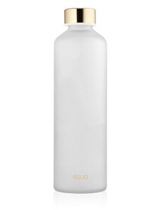 EQUA Mismatch Velvet White 750 ml designová luxusní ekologická skleněná lahev na pití