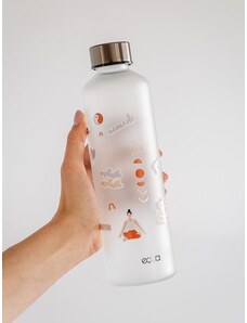 EQUA Mismatch DIY Black 750 ml designová luxusní ekologická skleněná lahev na pití