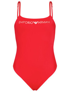 EMPORIO ARMANI dámské červené jednodílné plavky