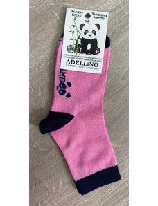 ADELLiNO Bambusové ponožky růžové