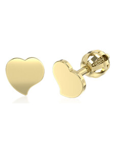 Couple Luxur Zlaté dámské náušnice Idol Heart 6630576