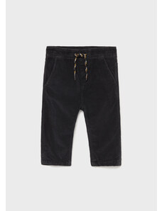 Manšestrové kalhoty s gumou v pase černé BABY Mayoral