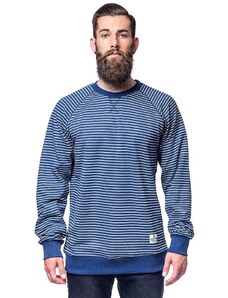 horsefeathers Pánská mikina satire sweatshirt (navy stripes)