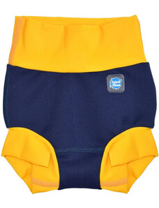 Kojenecké plavky Splash About New Happy Nappy Navy/Yellow