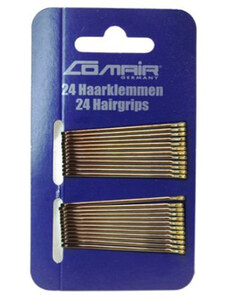 Comair Hair Clips Classic 24 ks, Hnědá, 5 cm