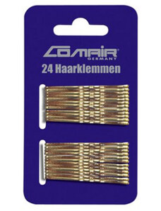 Comair Hair Clips Pretty Fashion Bobby Pins 24 ks, Zlatá, 5 cm