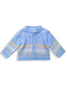 Pequilino Kojenecký svetr pro miminka chlapecký modrý vel. 74