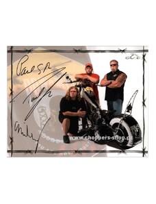 ORANGE COUNTY CHOPPERS - plakát s Autentickými podpisy OCC / "POW MIA"