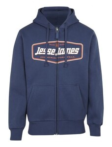 Jesse James Workwear -mikina s kapucí-beefy logo zip hoody- navy