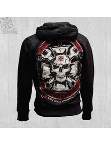 WEST COAST CHOPPERS MIKINA - "MECHANIC ZIP HOODY BLACK"