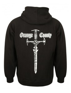 Orange County Choppers MIKINA S KAPUCÍ NA ZIP- OCC EMBR FRONT CLASSIC SWORD black 310gsm