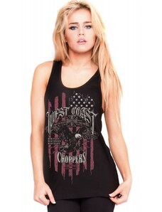 choppers-shop.cz WEST COAST CHOPPERS - DÁMSKÉ TRIKO "EAGLE LACE TEE - BLACK"