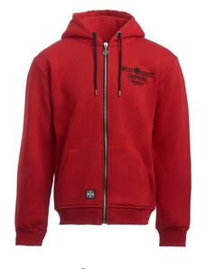 choppers-shop.cz WEST COAST CHOPPERS MIKINA - "WCC - MOTORCYCLE CO. ZIP HOODY - RED"